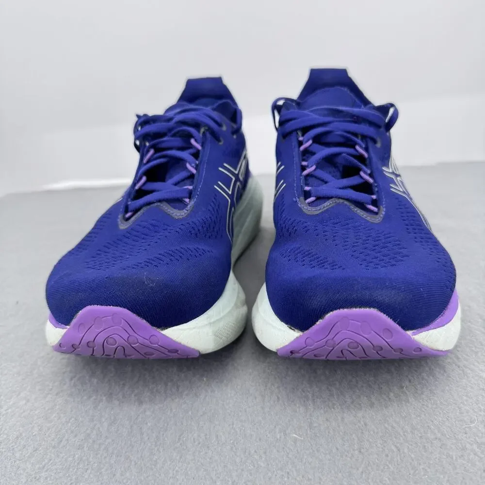 ASICS GEL Nimbus 25 Shoes‎ Womens Size 9.5 Blue Purple Running Sneakers 1012B356